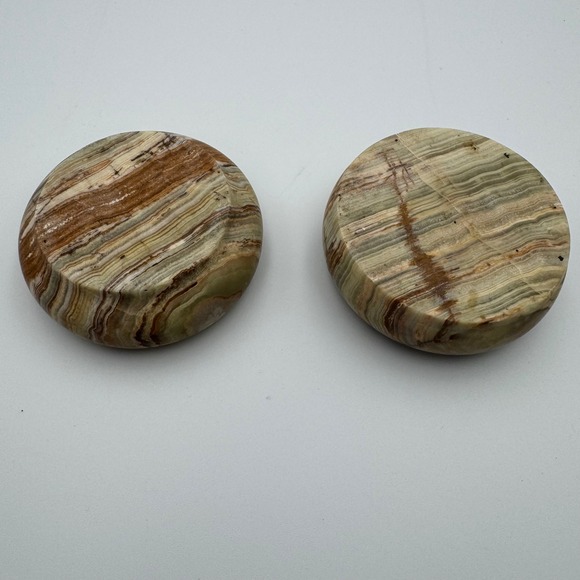 Onyx Stone Striped Pattern Ash‎ Tray Set Home Decor - Picture 4 of 5